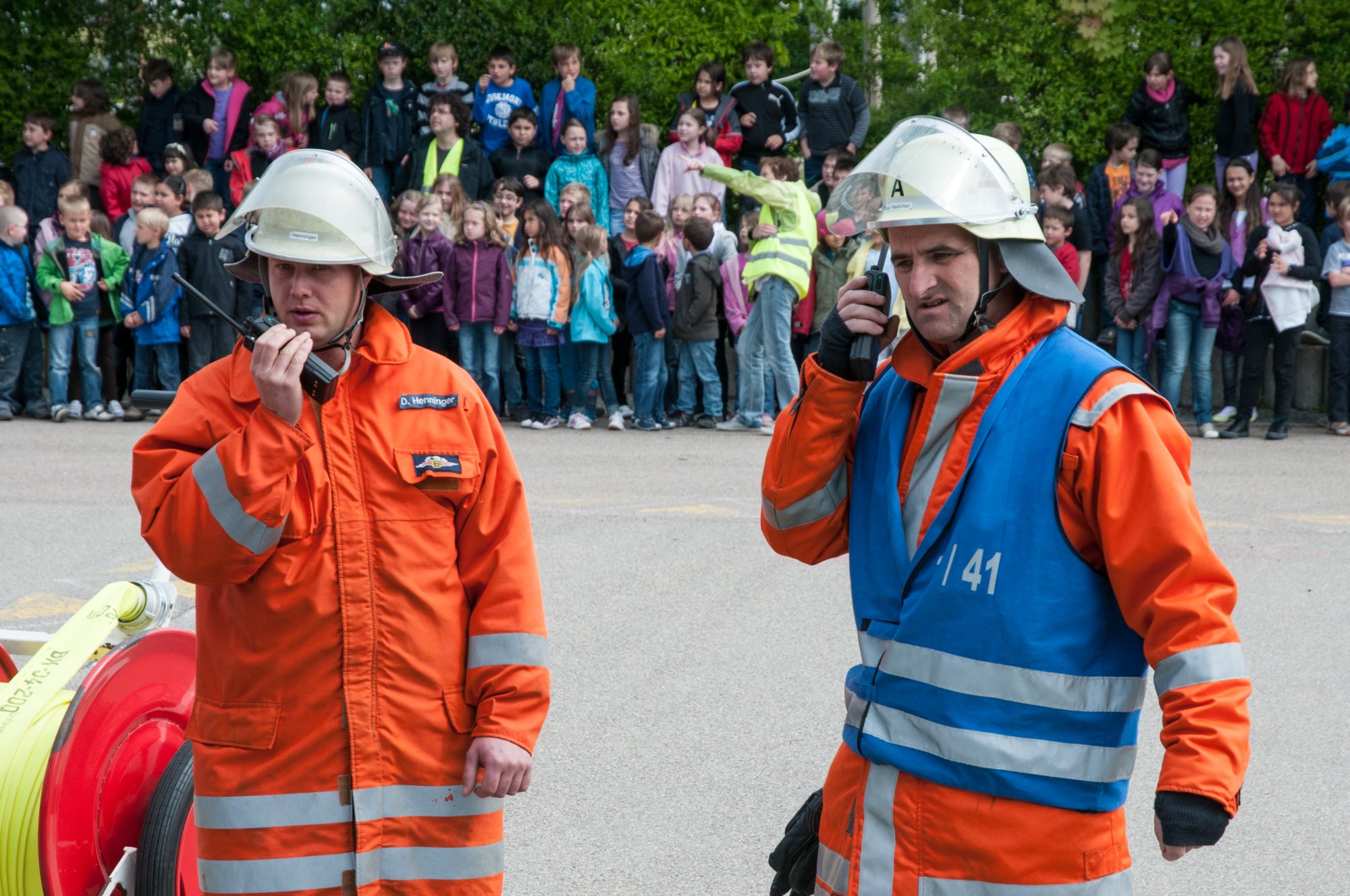 Einsatzübung Feuerwehr Oberrot an der GHS Einsatzübung Feuerwehr Oberrot an der GHS