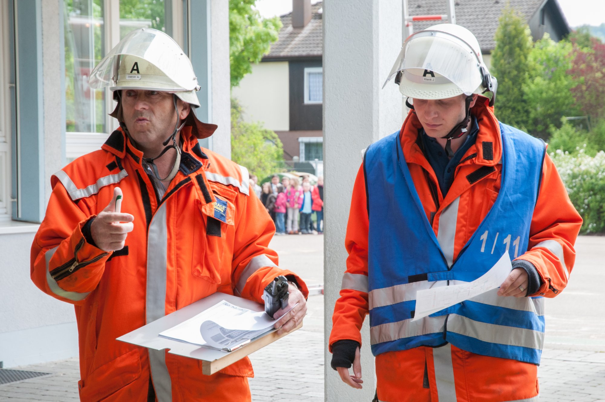 Einsatzübung Feuerwehr Oberrot an der GHS Einsatzübung Feuerwehr Oberrot an der GHS