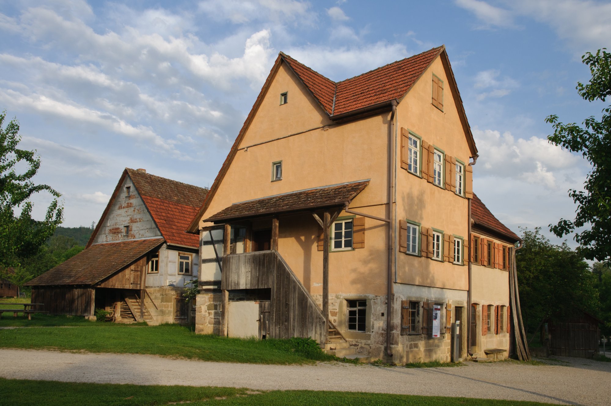 Freilandmuseum Wackershofen Freilandmuseum Wackershofen im Mai.