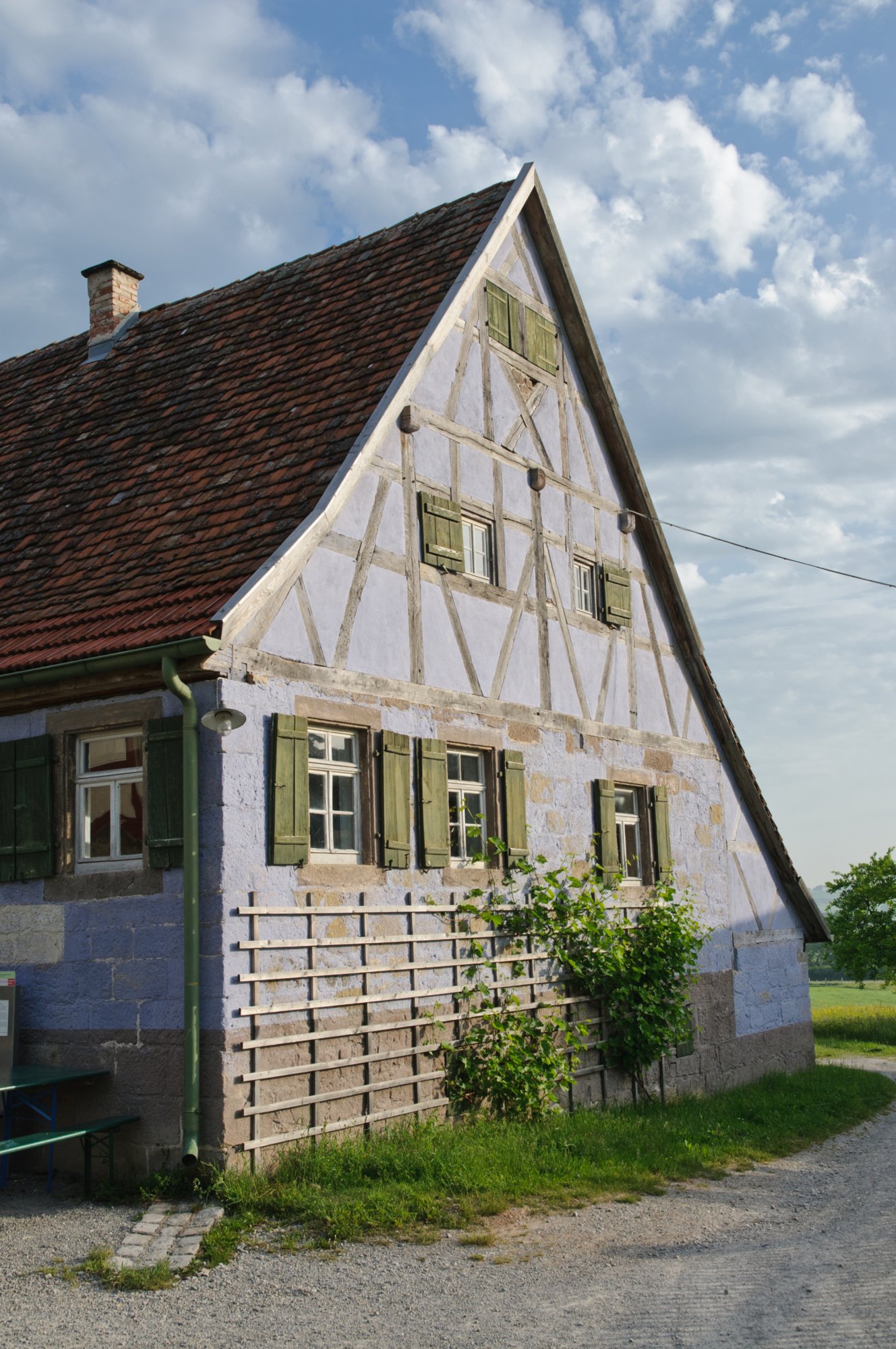 Freilandmuseum Wackershofen Freilandmuseum Wackershofen im Mai.