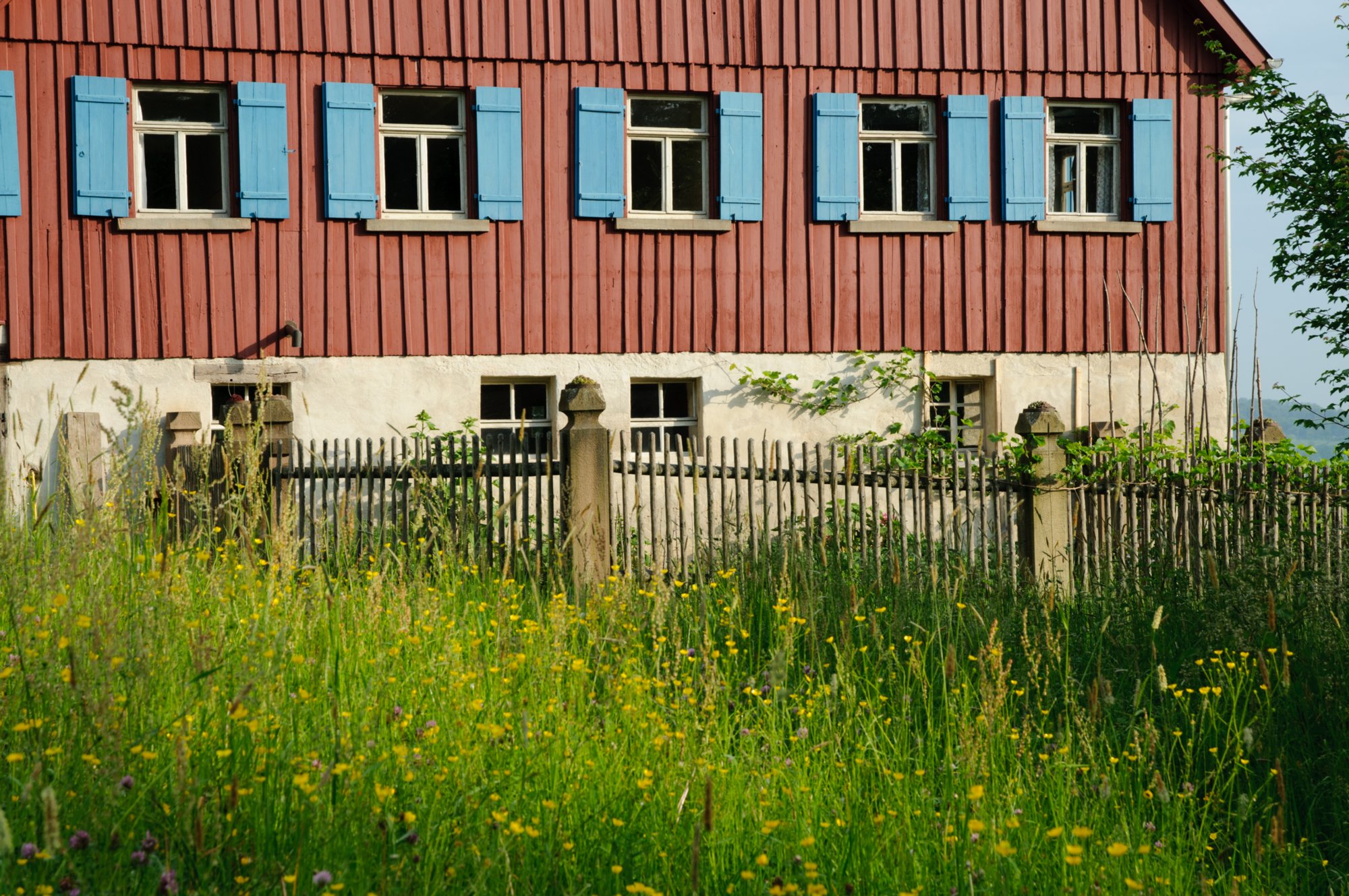 Freilandmuseum Wackershofen Freilandmuseum Wackershofen im Mai.