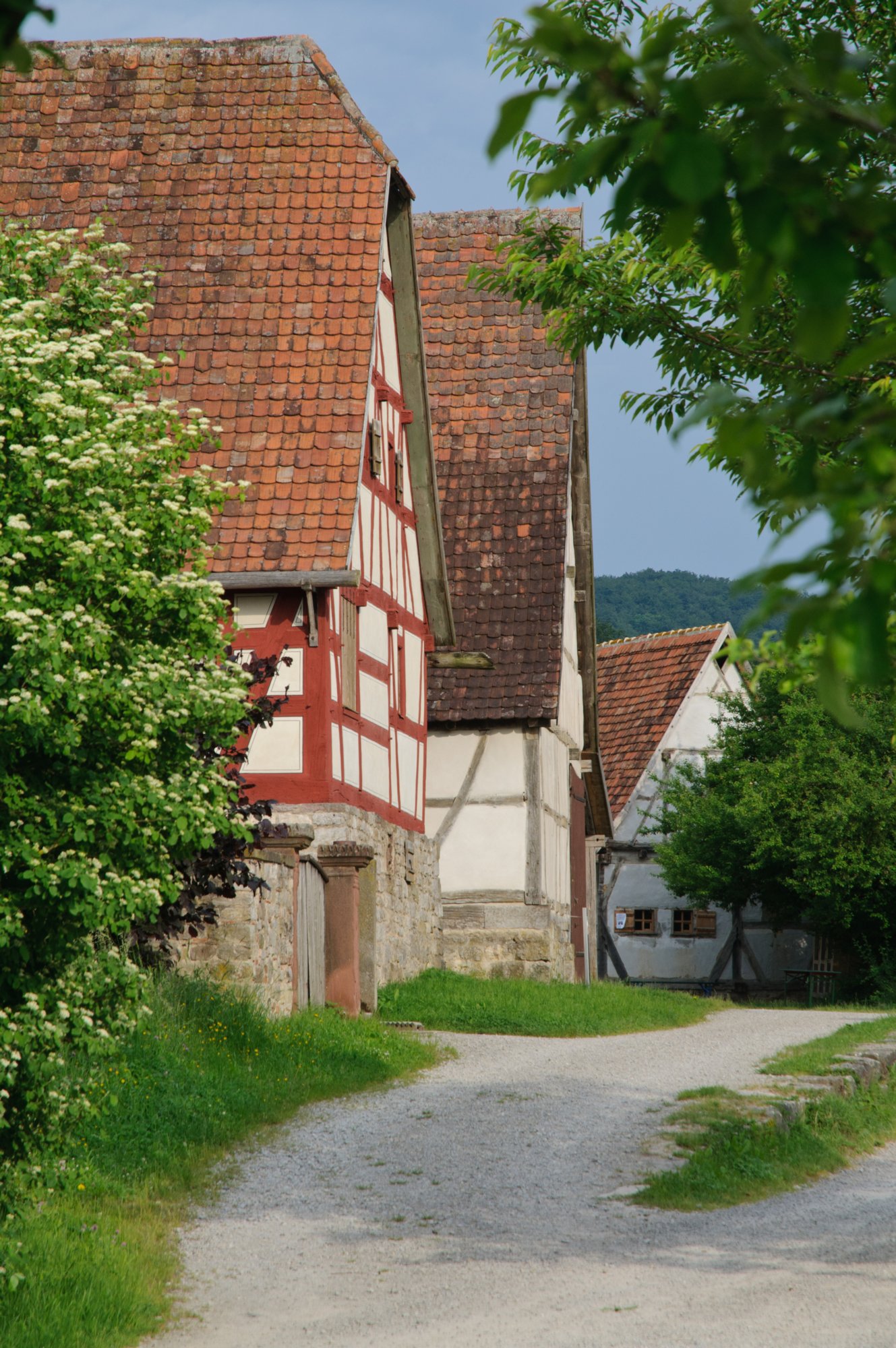 Freilandmuseum Wackershofen Freilandmuseum Wackershofen im Mai.