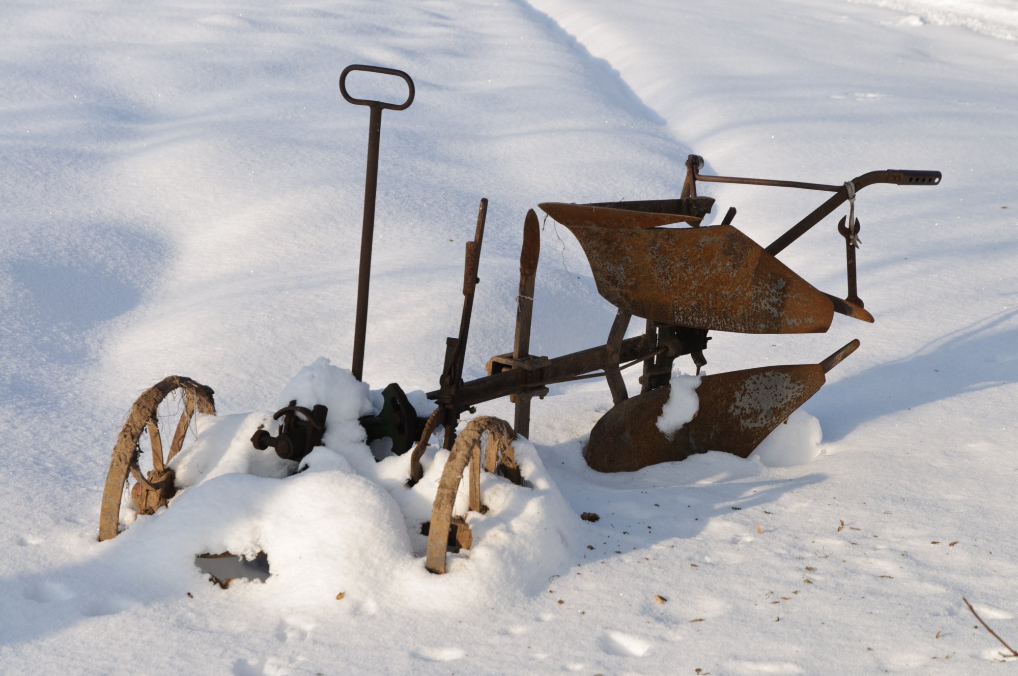 Freilandmuseum Wackershofen bei Schnee 