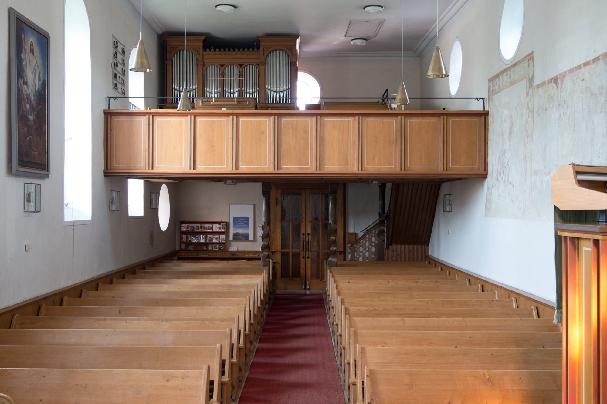 Bartholomäuskirche Setzingen Wanderung mit Route: Setzingen - Lonetal m. Bocksteinhöhle (nur Andreas, da zu steiler Aufstieg ohne Stecken), Hohlenstein - Lindenau (Tee-Kuchen-Bier-Pause) - Setzingen