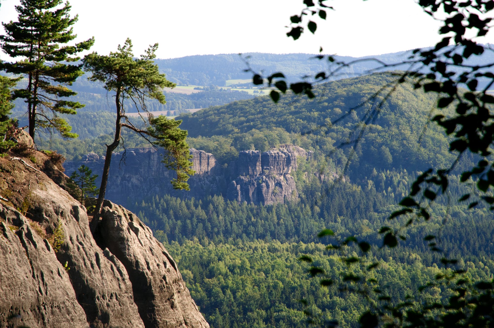 Sächsische Schweiz 2009 Wanderung vom Beutenfall über den Frienstein und den Carolafelsen zurück zum Beutenfall.