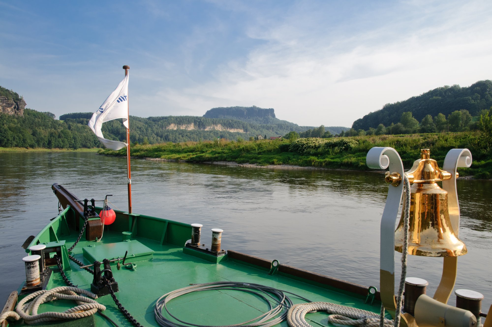 Sächsische Schweiz 2009 Dampferfahrt von Bad Schandau nach Dresden und zurück.