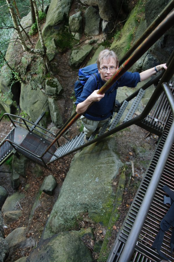 Wanderung zu den Schrammsteinen Wanderungvon Ostrau in die Schrammsteine und auf die Hohe Liebe. Jägersteig.