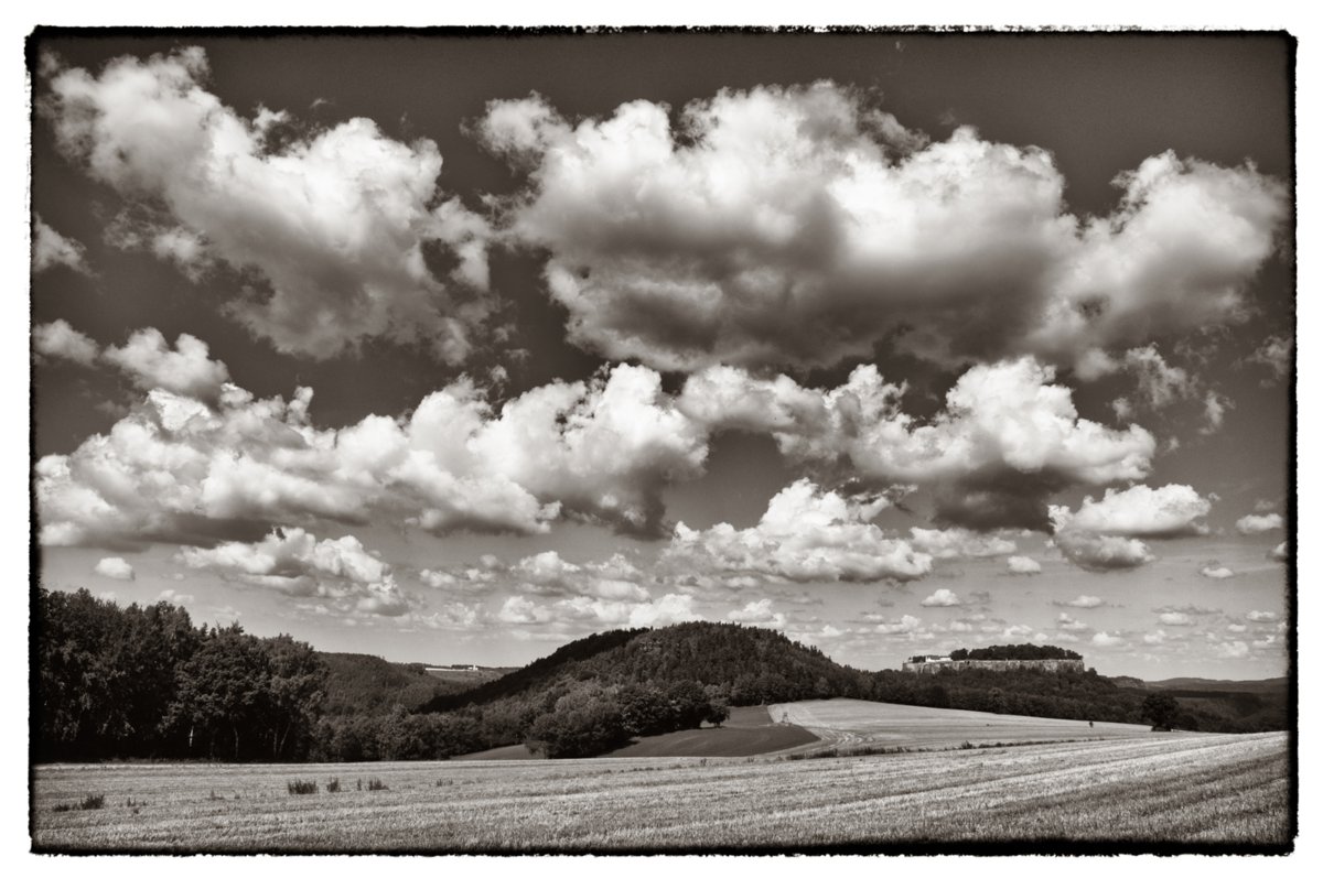 Sächsische Schweiz 2009 Wanderung von Königstein zum Pfaffenstein und wieder zurück nach Königstein.