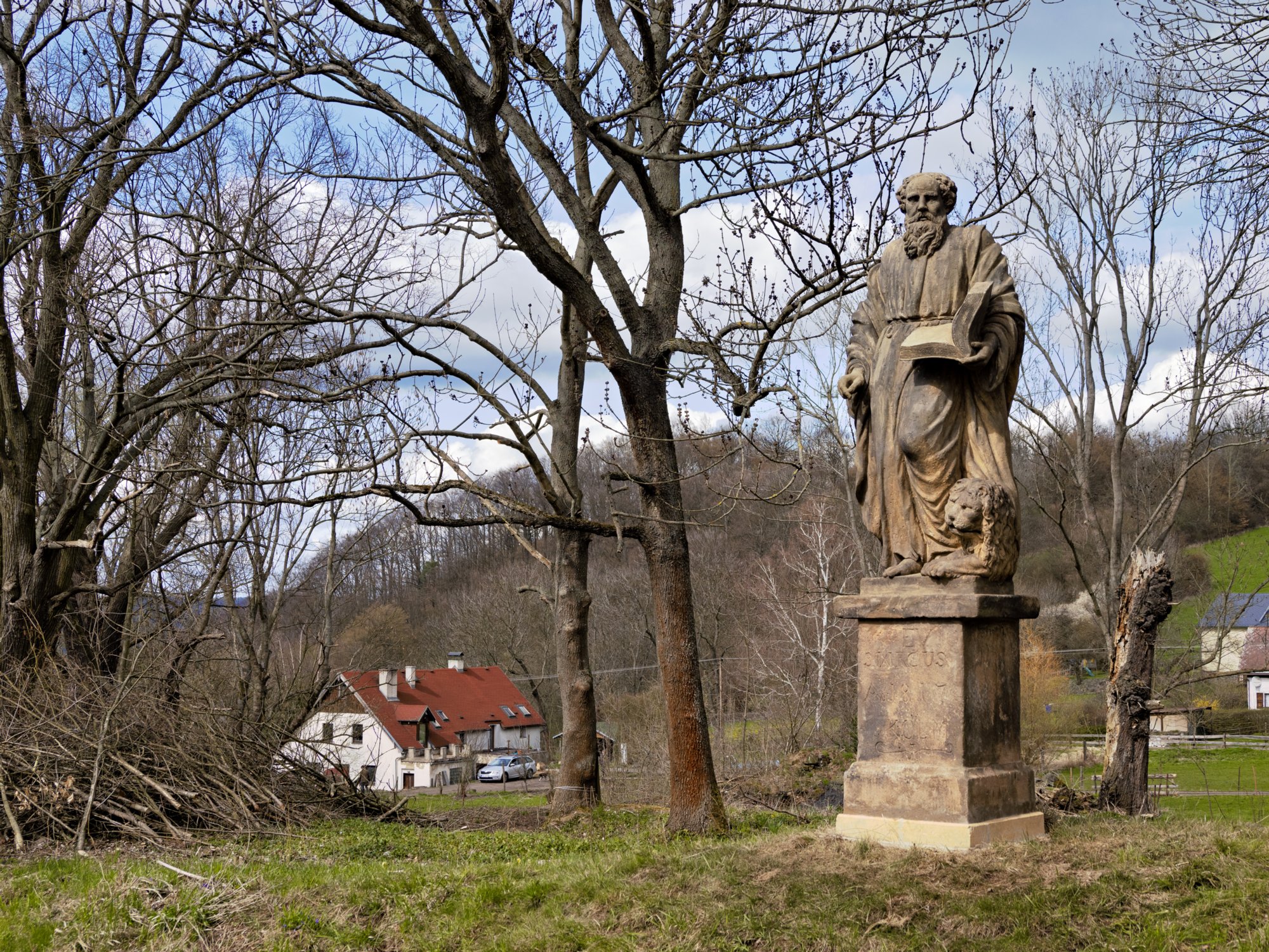 20230413_unbenannt_119_edit Statue des Heiligen Markus (1817), Děčín Horní Chlum