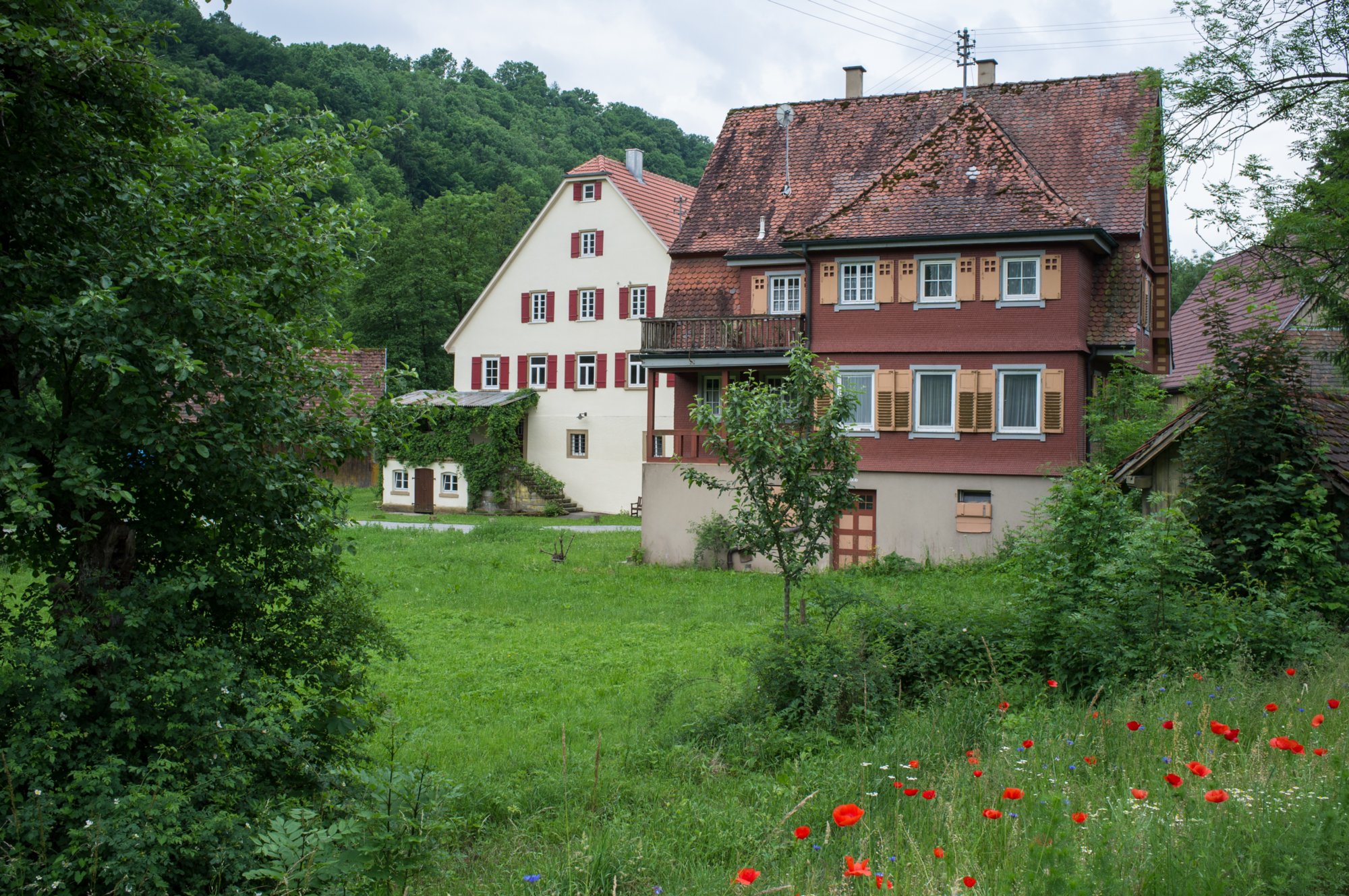 Oberscheffach Bühlertalweg Abschnitt 3 von Vellberg bis Geislingen (Mündung der Bühler in den Kocher). Oberscheffach.