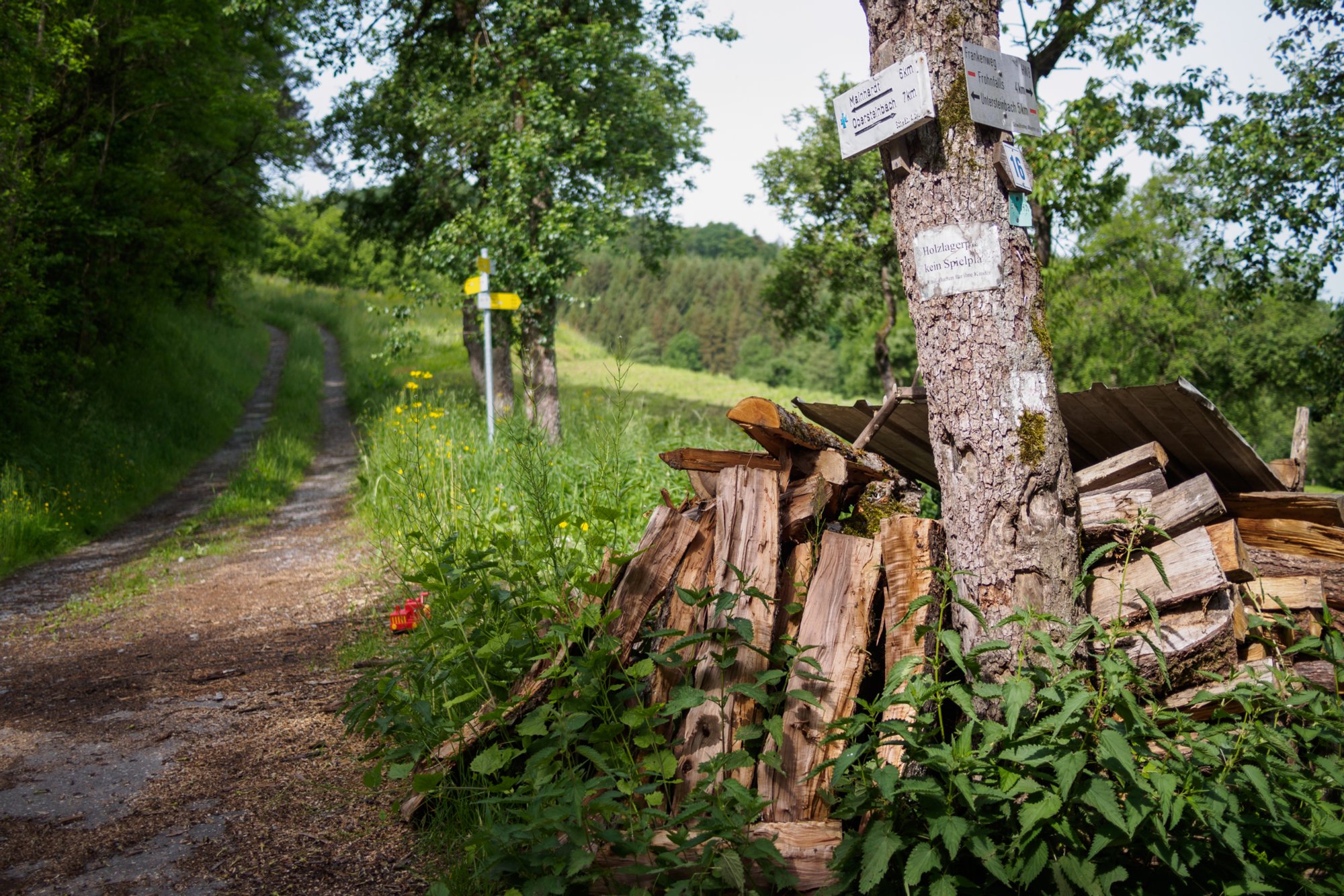 Bei Schuppach Wanderung von Maibach über das Orntal nach Schuppach und zurück über Hegenheule nach Maibach.