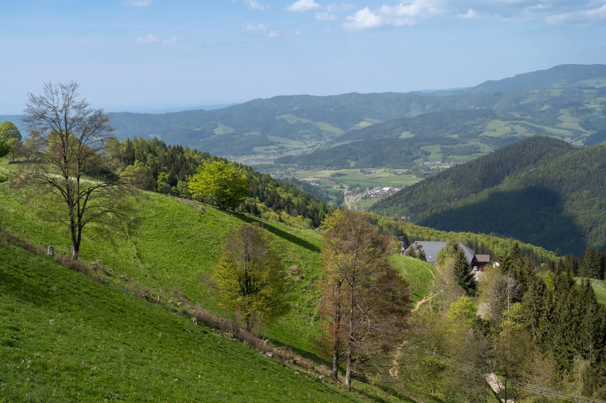 Blick hinunter zur Höfener Hütte 
